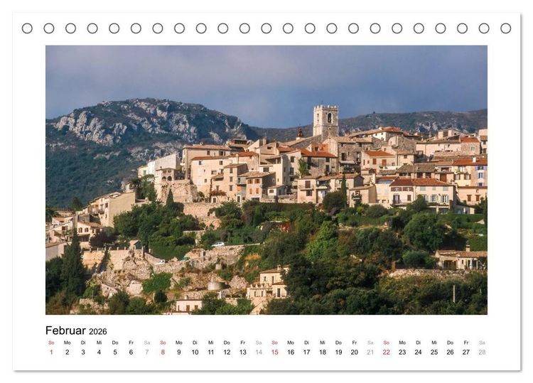 Produktbild: Cote d'Azur - Im Licht der blauen K&uuml;ste (Tischkalender 2026 DIN A5 quer), CALVENDO Monatskalender