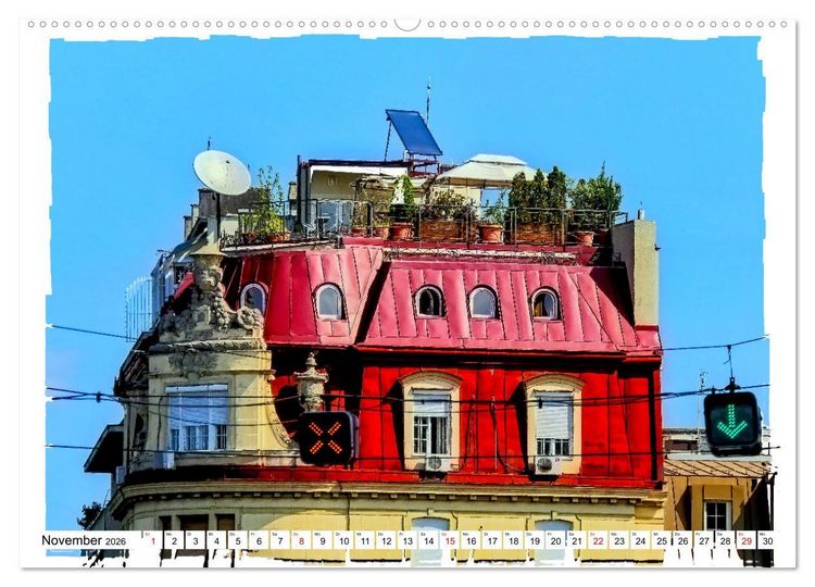 Produktbild: Belgrad zwischen Historie und Moderne (hochwertiger Premium Wandkalender 2026 DIN A2 quer), Kunstdruck in Hochglanz