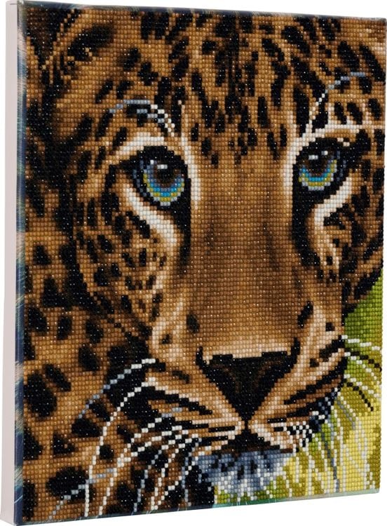 Craft Buddy CAK-A66 - Leopard, 30x30cm Crystal Art Kit, Diamond Painting