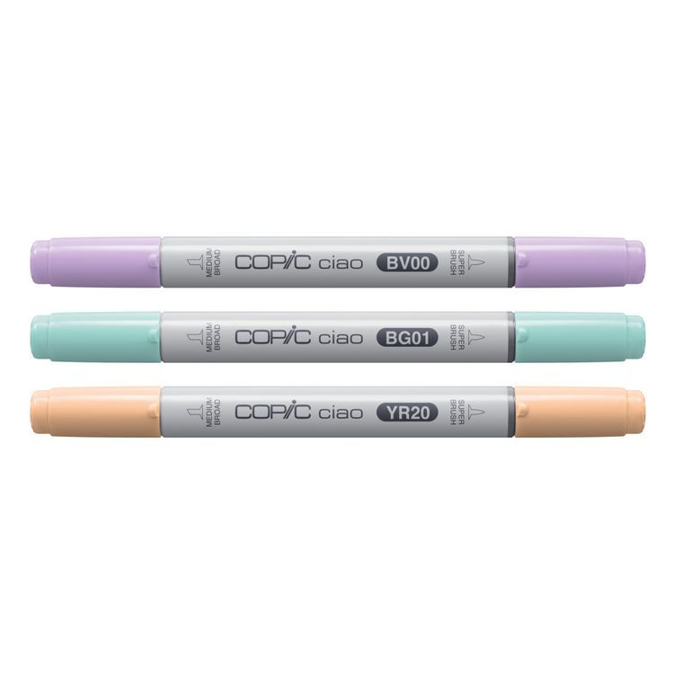 Produktbild: Copic Marker Set Ciao LAYER&MIX Pastell Palette 3 St&uuml;ck Faltschachtel