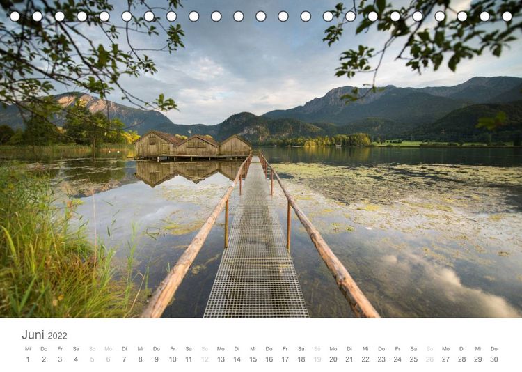 Produktbild: Alpine Seelandschaften (Tischkalender 2022 DIN A5 quer)