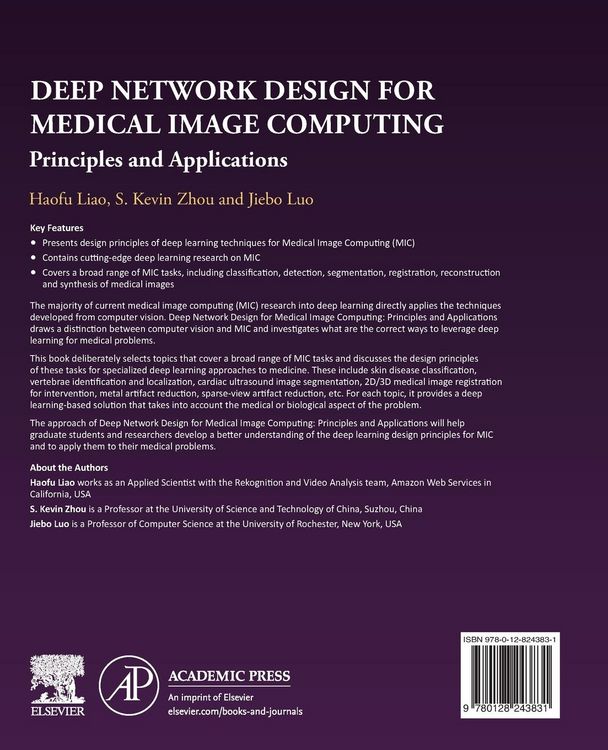 Produktbild: Deep Network Design for Medical Image Computing