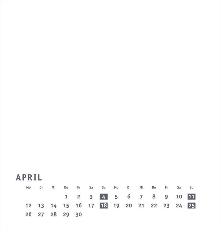 Produktbild: Premium-Bastelkalender wei&szlig; mittel 2027