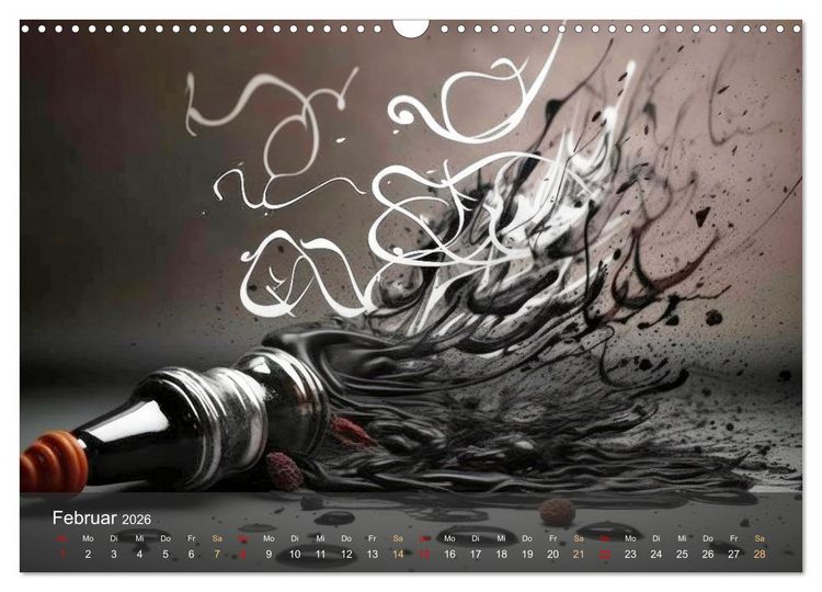 Produktbild: Arabische Kalligraphie in Kunstform (Wandkalender 2026 DIN A3 quer), CALVENDO Monatskalender