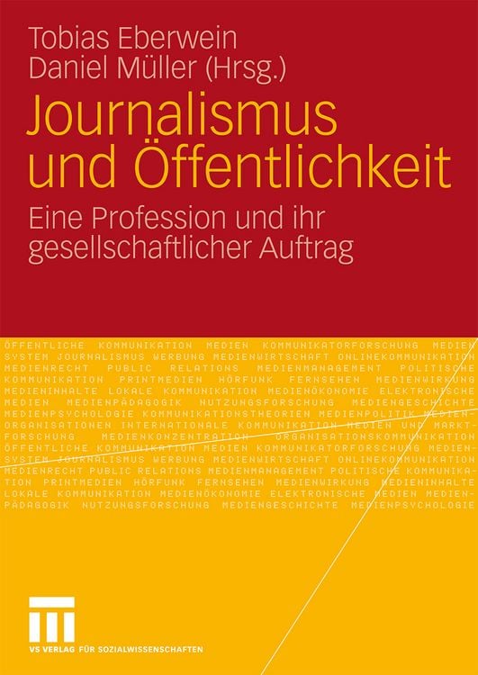 Produktbild: Journalismus und &Ouml;ffentlichkeit