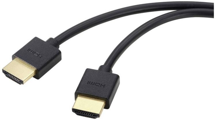 Produktbild: SpeaKa Professional HDMI Anschlusskabel HDMI-A Stecker, HDMI-A Stecker 1.00 m Schwarz 8K UHD, Flexibel HDMI-Kabel SP-11004216
