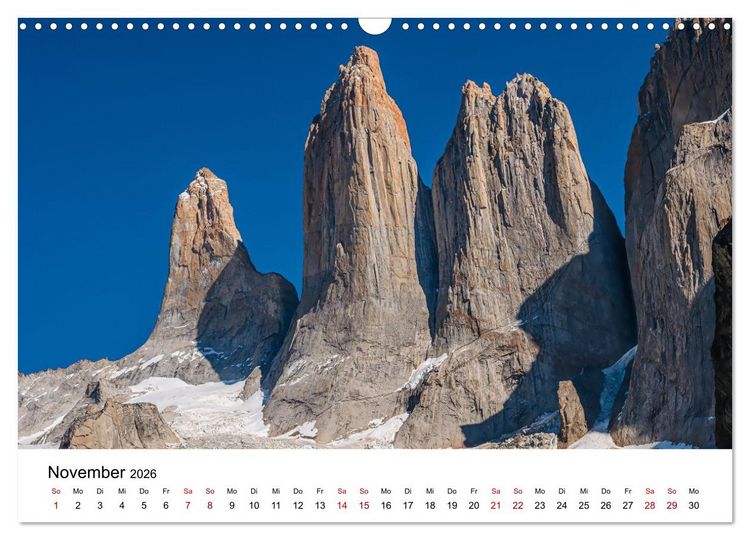 Produktbild: Patagonien, Torres del Paine Nationalpark: Am Rand der Welt (Wandkalender 2026 DIN A3 quer), CALVENDO Monatskalender
