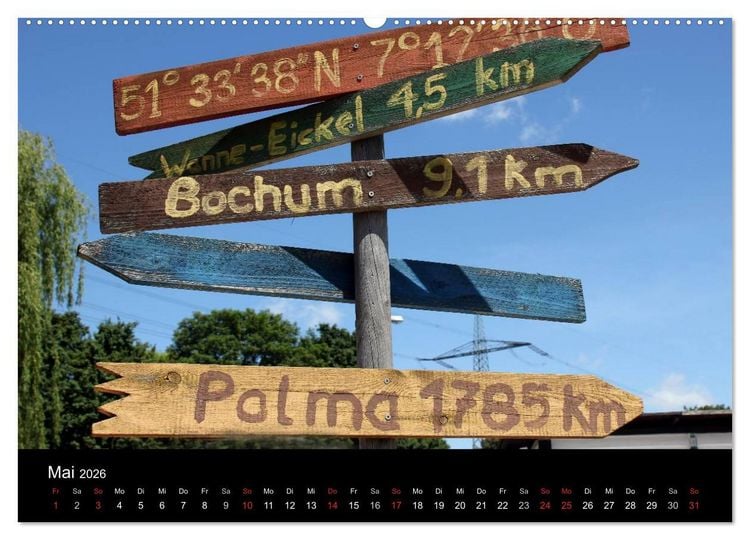 Produktbild: Recklinghausen (hochwertiger Premium Wandkalender 2026 DIN A2 quer), Kunstdruck in Hochglanz