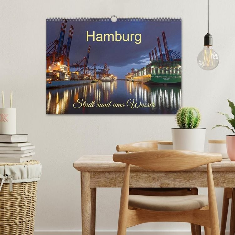 Produktbild: Hamburg - Stadt rund ums Wasser (Wandkalender 2027 DIN A3 quer), CALVENDO Monatskalender