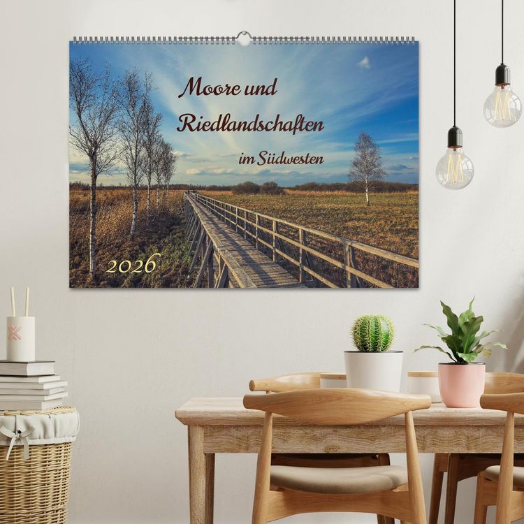 Produktbild: Moor und Riedlandschaften im S&uuml;dwesten (Wandkalender 2026 DIN A2 quer), CALVENDO Monatskalender