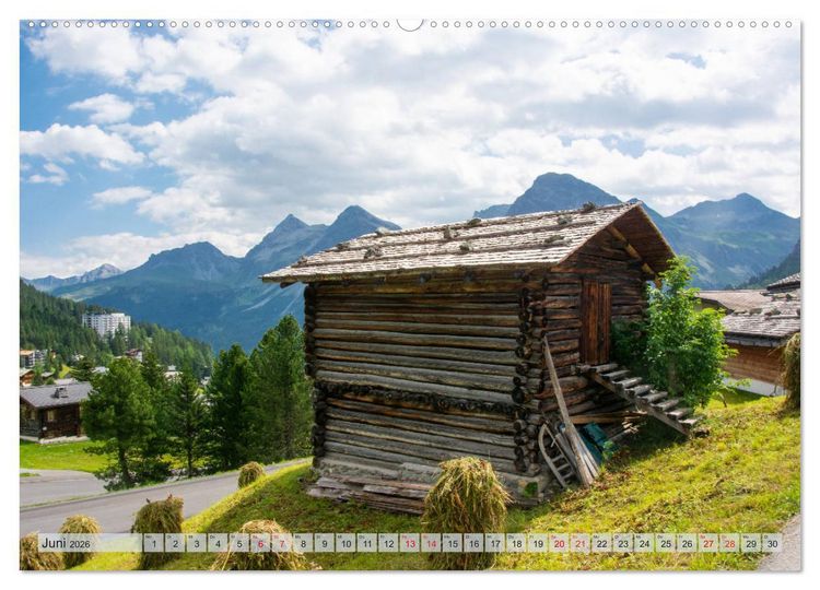 Produktbild: Arosa - Atemberaubende Bergkulissen (Wandkalender 2026 DIN A2 quer), CALVENDO Monatskalender