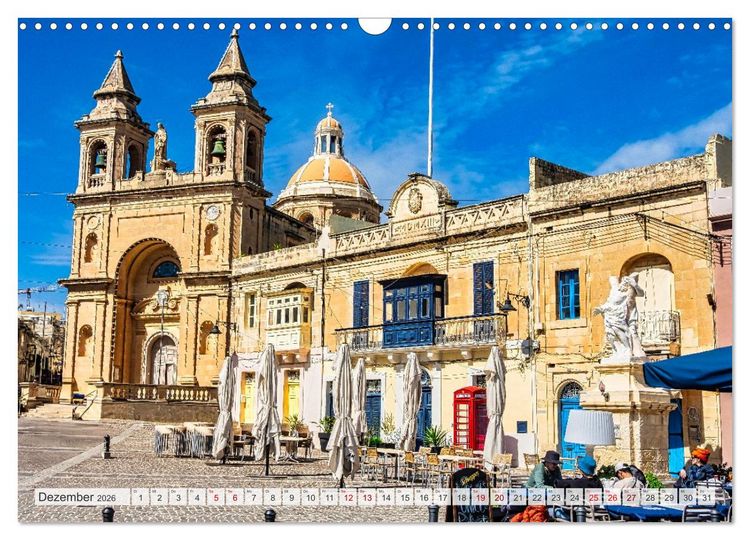 Produktbild: Malta, Comino & Gozo (Wandkalender 2026 DIN A3 quer), CALVENDO Monatskalender