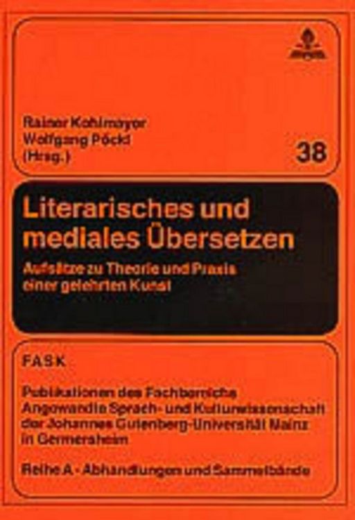 Produktbild: Literarisches und mediales &Uuml;bersetzen