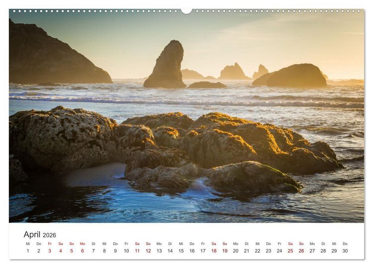 Produktbild: Oregon - Amerikas wundersch&ouml;ne Westk&uuml;ste (Wandkalender 2026 DIN A2 quer), CALVENDO Monatskalender