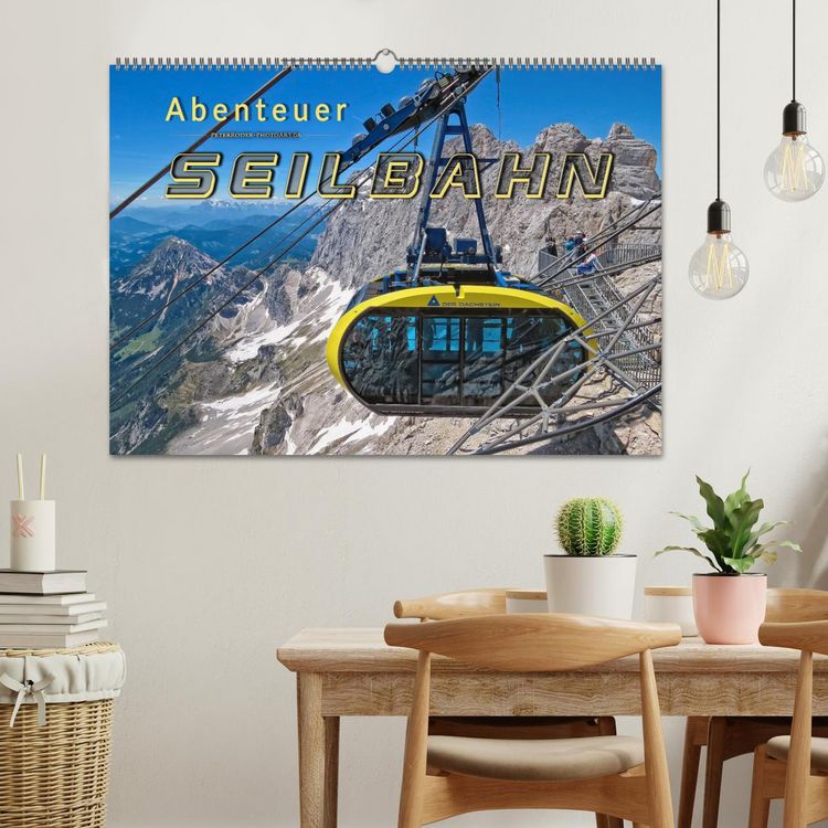 Produktbild: Abenteuer Seilbahn (Wandkalender 2026 DIN A2 quer), CALVENDO Monatskalender