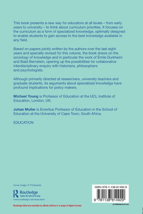 Produktbild: Curriculum and the Specialization of Knowledge