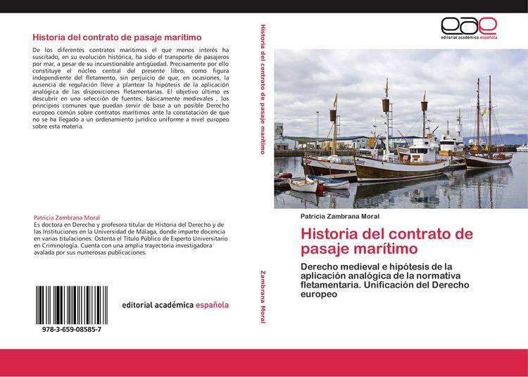 Produktbild: Historia del contrato de pasaje mar&iacute;timo