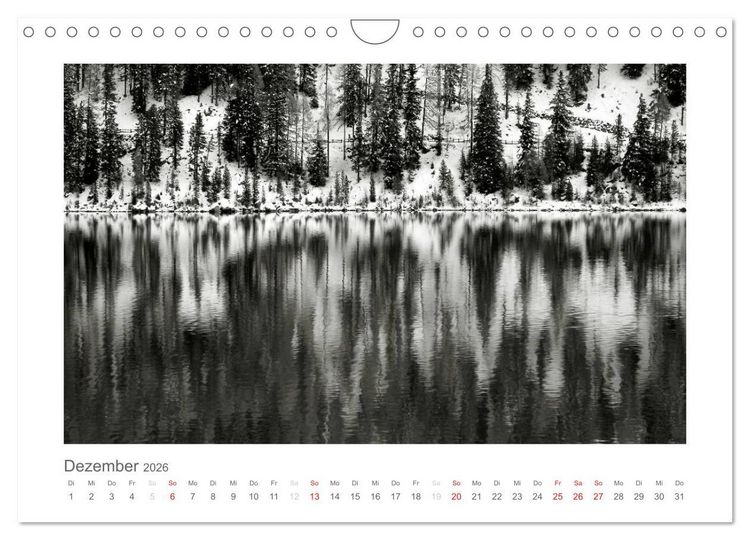 Produktbild: einfach schwarz-wei&szlig; (Wandkalender 2026 DIN A4 quer), CALVENDO Monatskalender
