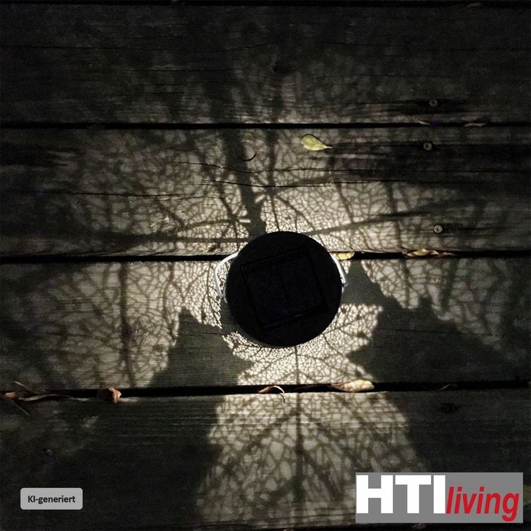 Produktbild: HTI-Living Solarlaterne Bl&auml;tter, 2er Set Luna Solarlaterne Bl&auml;tter, 2er Set Luna