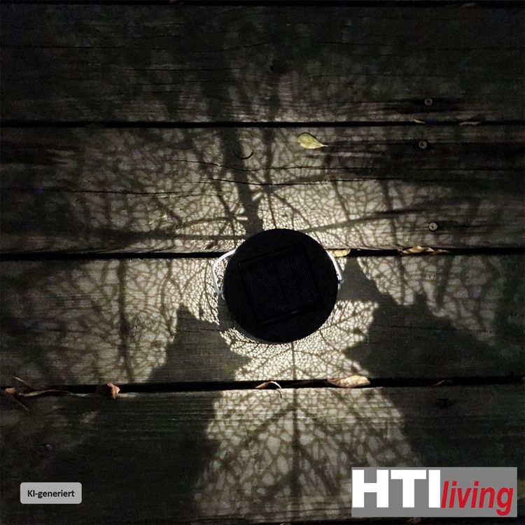 Produktbild: HTI-Living Solarlaterne Blatt Luna Solarlaterne Blatt Luna