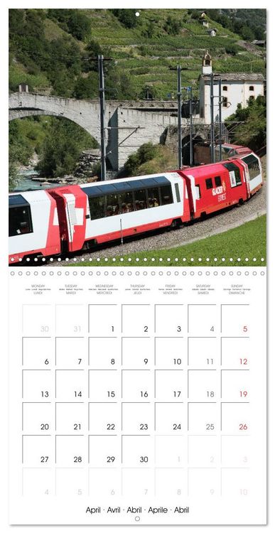 Produktbild: Swiss Trains (Wall Calendar 2026 12 &times; 12 Inch) CALVENDO 12 Month Wall Calendar