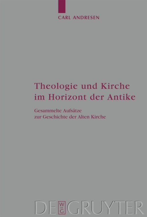 Produktbild: Theologie und Kirche im Horizont der Antike