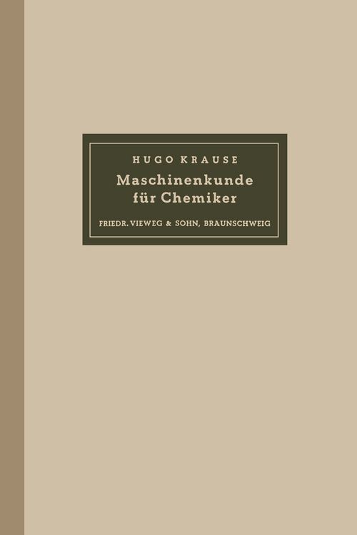 Produktbild: Maschinenkunde f&uuml;r Chemiker