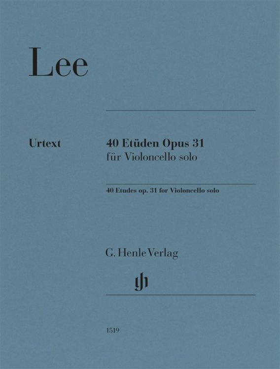 Produktbild: Sebastian Lee - 40 Et&uuml;den f&uuml;r Violoncello solo op. 31