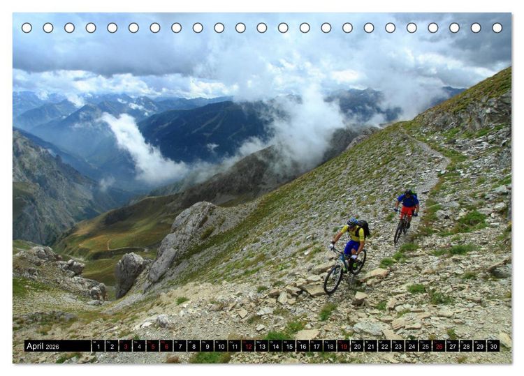 Produktbild: Mountainbike Traumpfade (Tischkalender 2026 DIN A5 quer), CALVENDO Monatskalender