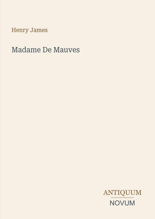 Produktbild: Madame De Mauves