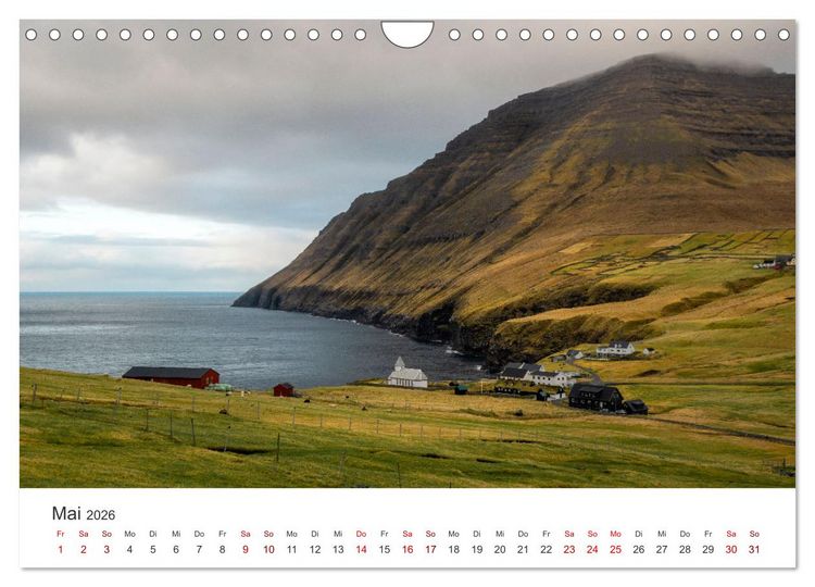 Produktbild: F&Auml;R&Ouml;ER INSELN - Herbstlichter (Wandkalender 2026 DIN A4 quer), CALVENDO Monatskalender