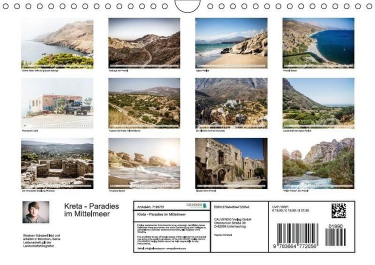 Produktbild: Kreta - Paradies im Mittelmeer (Wandkalender immerw&auml;hrend DIN A4 quer)