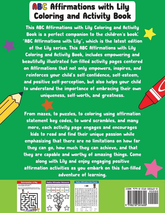 Produktbild: ABC Affirmations with Lily Coloring and Activity Book