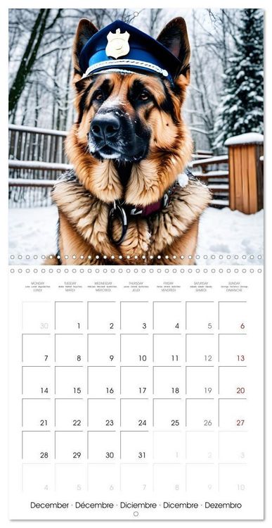 Produktbild: Kleemann, C: Dogs with matching hats (Wall Calendar 2026 12