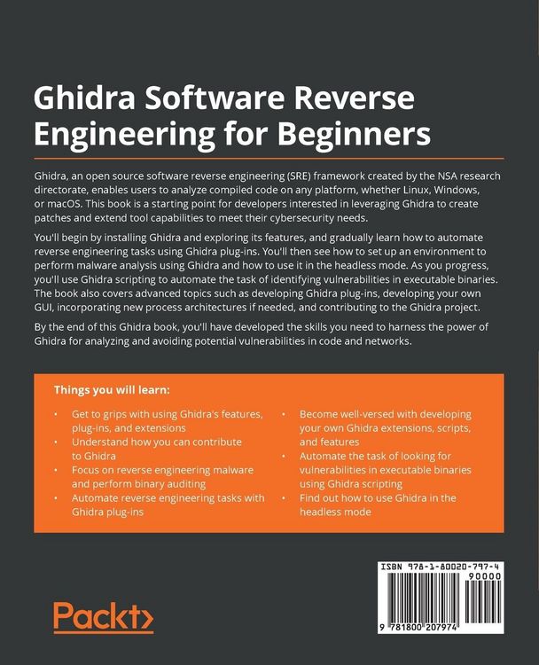 Produktbild: Ghidra Software Reverse Engineering for Beginners