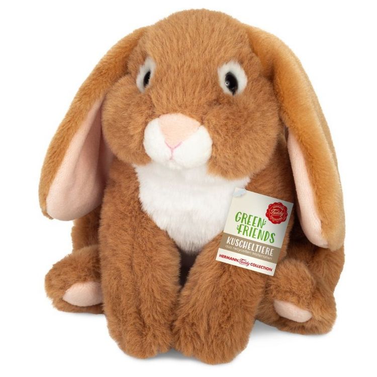 Produktbild: Teddy Hermann 93735 - H&auml;schen nougat, Pl&uuml;sch, 19 cm, Green Friends
