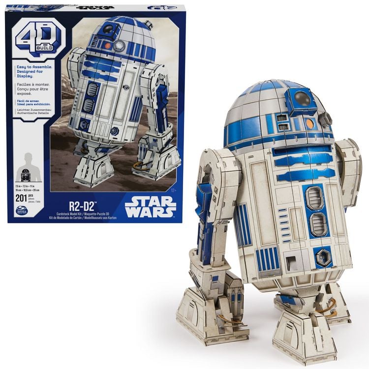 Produktbild: 4D Build - Star Wars R2-D2 - detailreiches 3D-Puzzle, 201 Teile, ab 12 Jahren