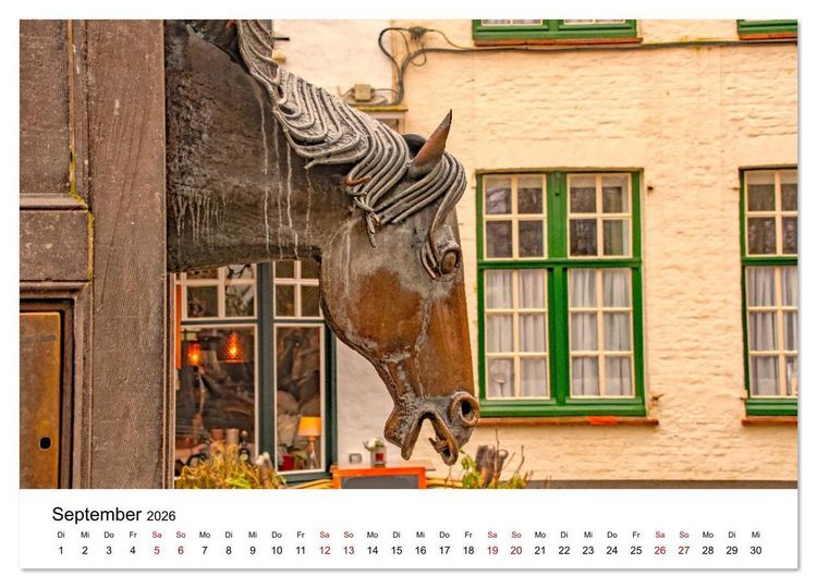 Produktbild: Br&uuml;gge - malerische Stadt mit Charme (Wandkalender 2026 DIN A2 quer), CALVENDO Monatskalender