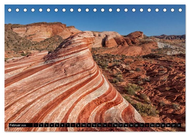 Produktbild: USA Kalender Deluxe (Tischkalender 2026 DIN A5 quer), CALVENDO Monatskalender