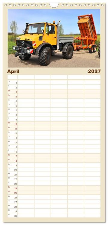 Produktbild: Familienplaner 2027 - Universalmotorger&auml;te Eine Stern-Parade mit 5 Spalten (Wandkalender, 21 x 45 cm) CALVENDO