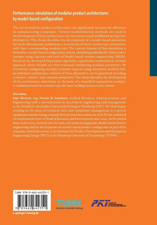 Produktbild: Performance simulation of modular product architectures by model-based configuration