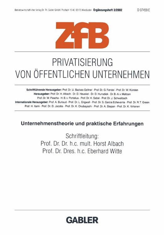 Produktbild: Privatisierung von &ouml;ffentlichen Unternehmen
