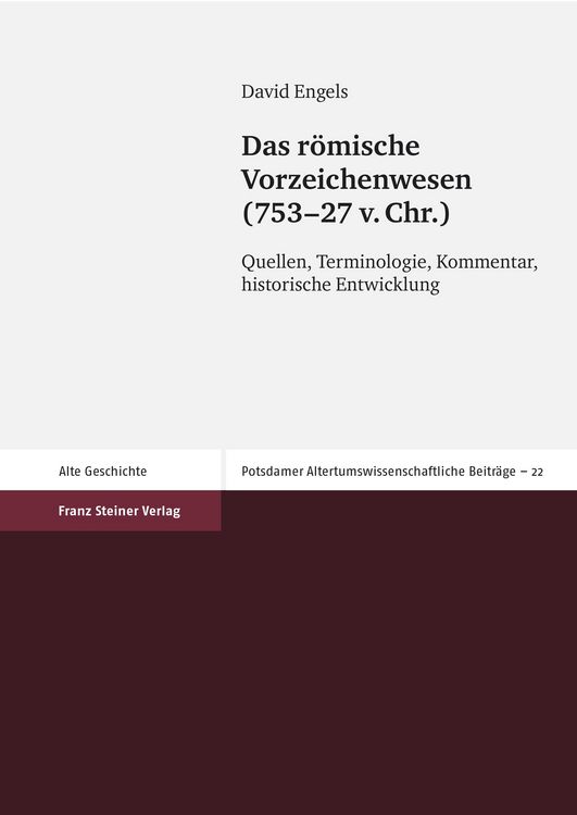Produktbild: Das r&ouml;mische Vorzeichenwesen (753-27 v. Chr.)