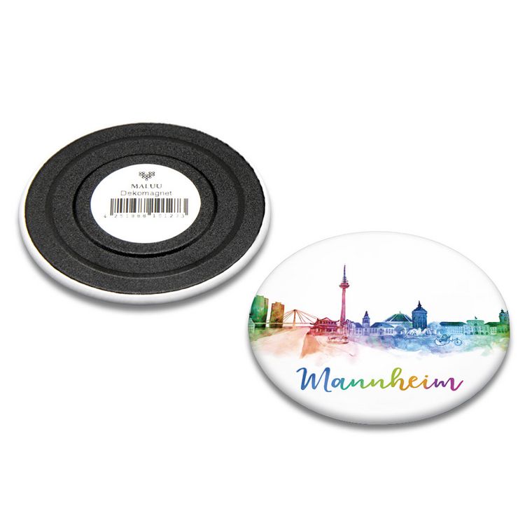 Produktbild: Dekomagnet Mannheim rainbow