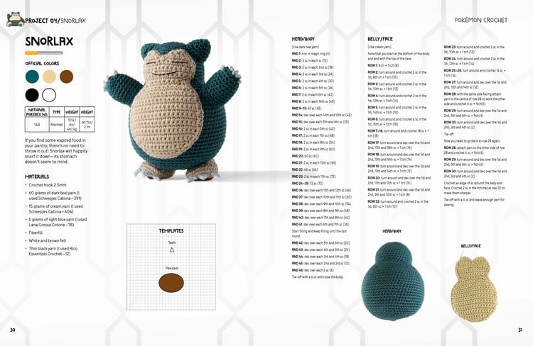 Produktbild: Somers, S: Pok&eacute;mon Crochet Snorlax Kit