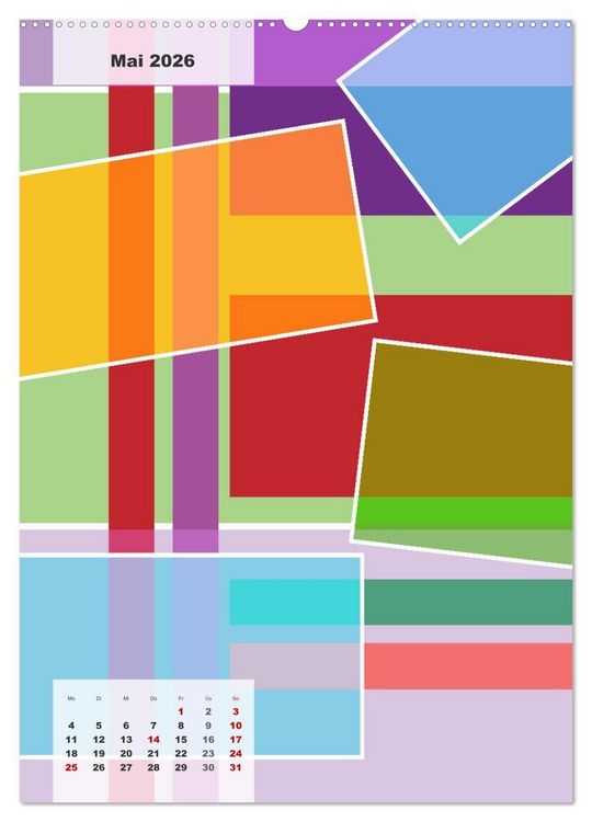 Produktbild: Geometrical ART (Wandkalender 2026 DIN A2 hoch), CALVENDO Monatskalender