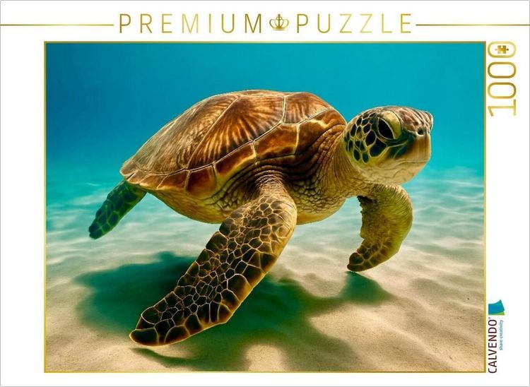 Produktbild: CALVENDO Puzzle Die Wasserschildkr&ouml;te | 1000 Teile Lege-Gr&ouml;&szlig;e 64x48cm Foto-Puzzle f&uuml;r gl&uuml;ckliche Stunden