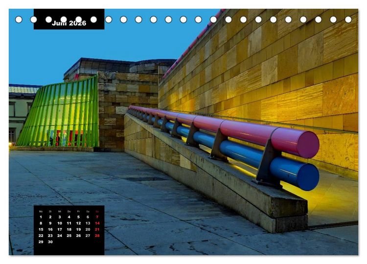 Produktbild: City Lights - Lichter der Nacht (Tischkalender 2026 DIN A5 quer), CALVENDO Monatskalender
