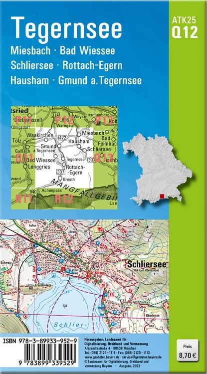 Produktbild: Tegernsee 1:25 000
