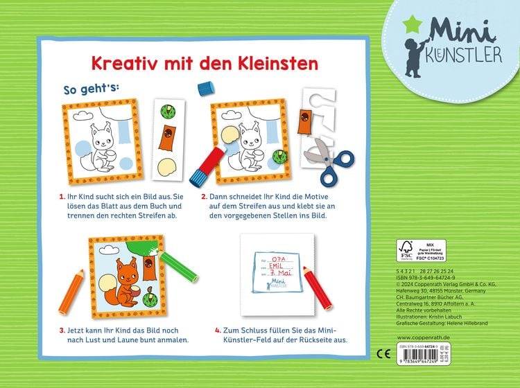 Produktbild: Mein 1. Natur-Bastelbuch - Schneiden, kl., m. (Mini-Künstl.)